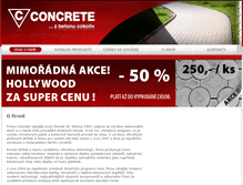 Tablet Screenshot of concrete-libocany.cz
